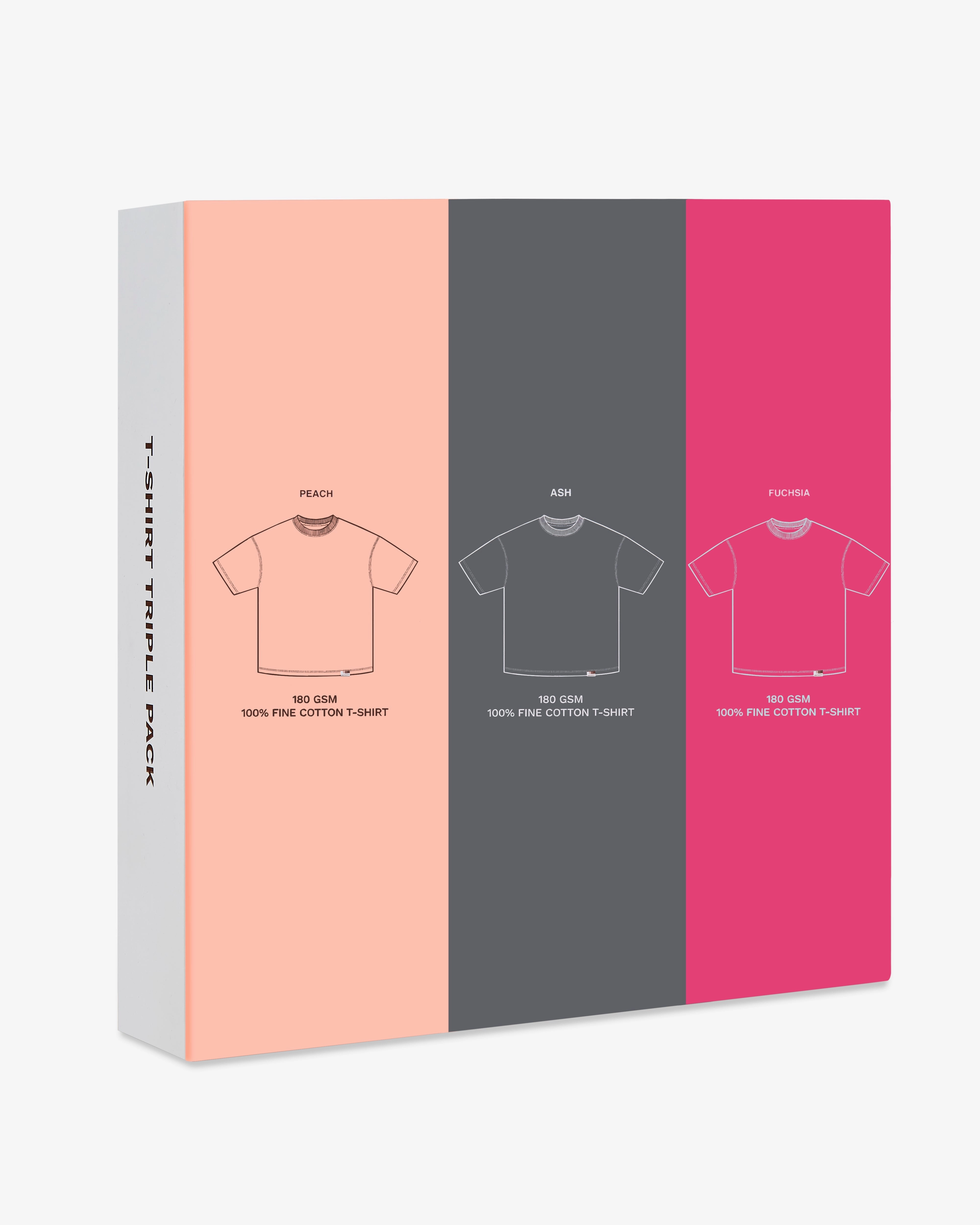 Basic Tee Pink 3Xpack