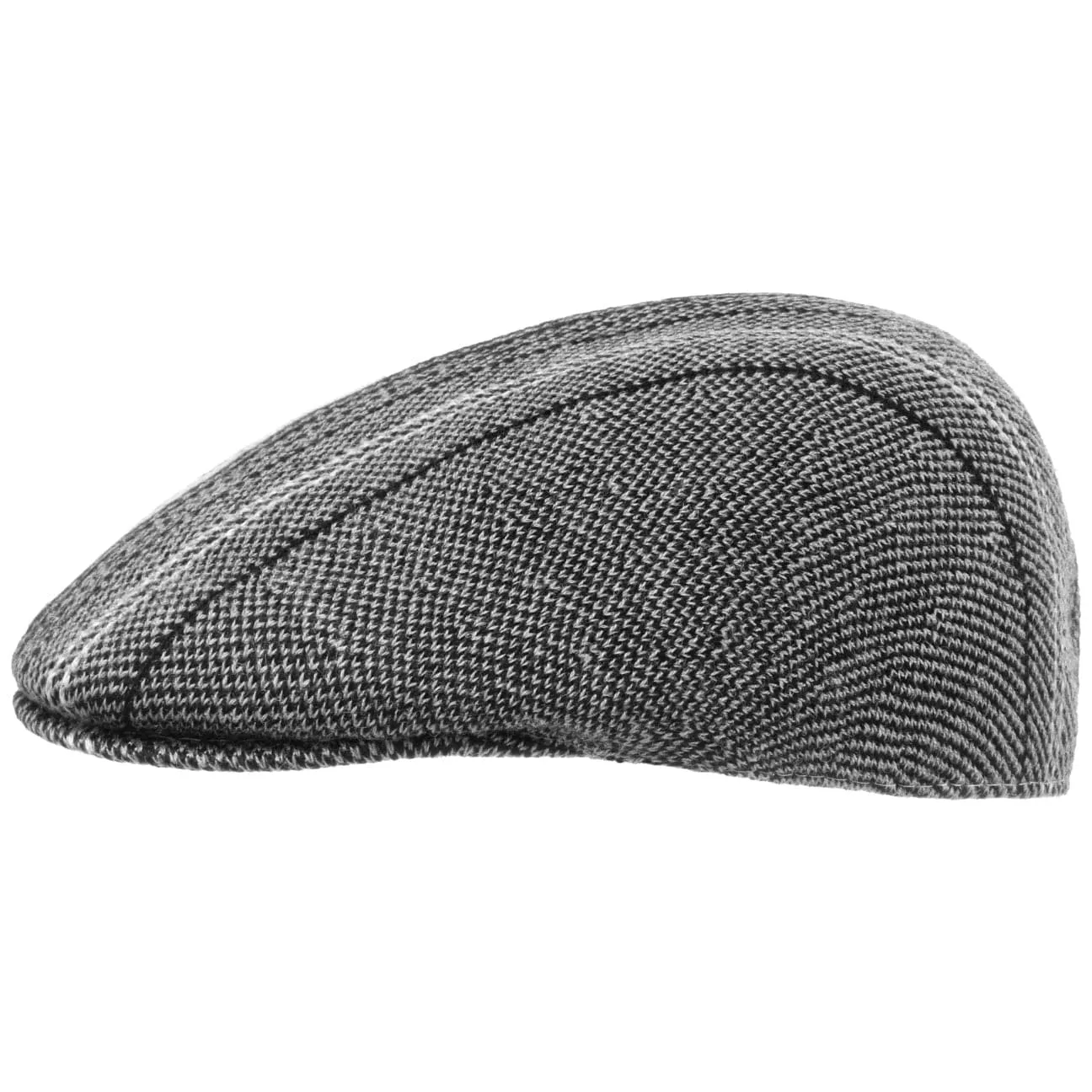 Birds Eye Stripe Flat Cap by Kangol