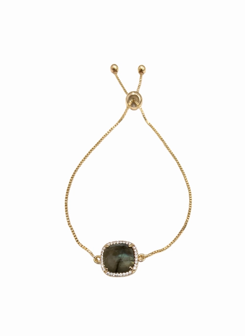 Blakely Adjustable Gemstone Bracelet