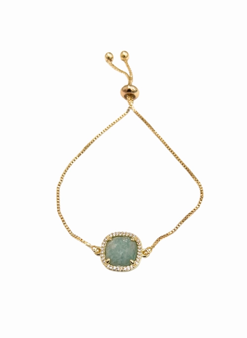Blakely Adjustable Gemstone Bracelet