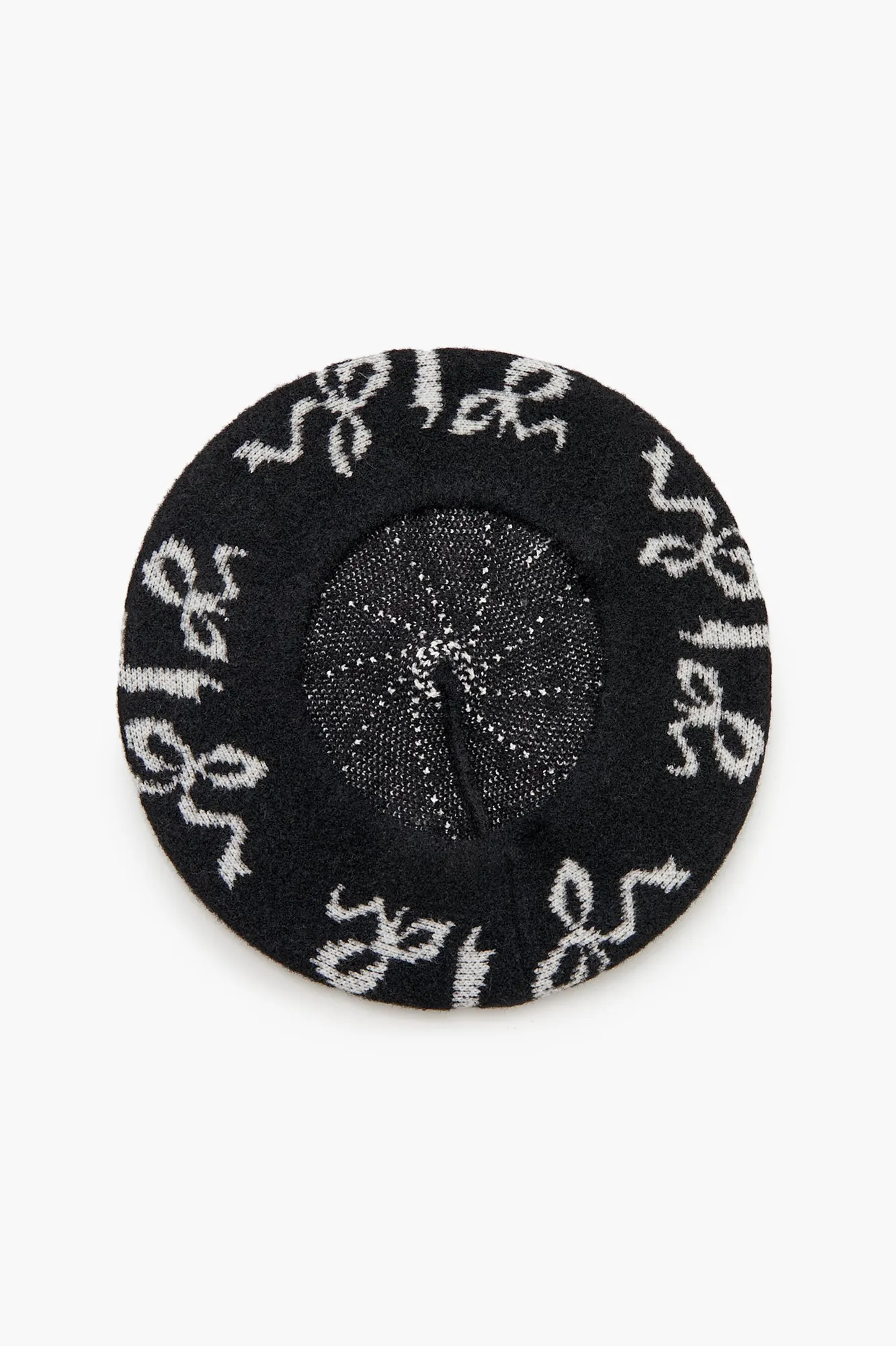 Bow Print Beret