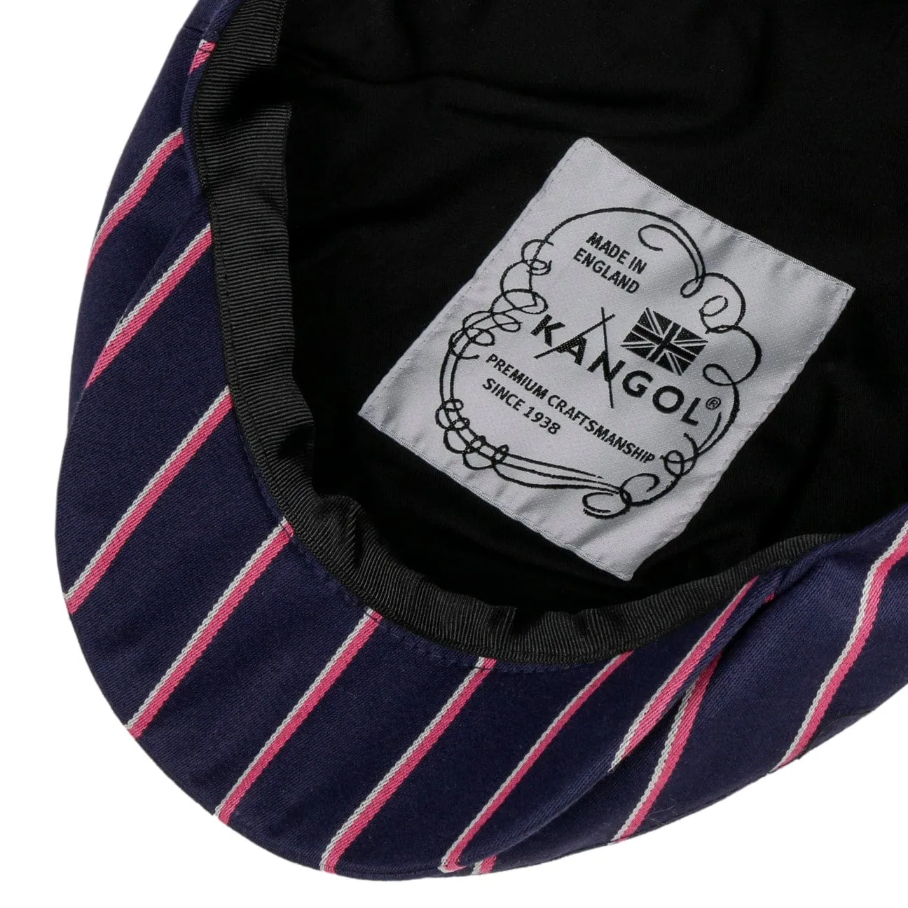 British Peebles Stripes Flat Cap by Kangol