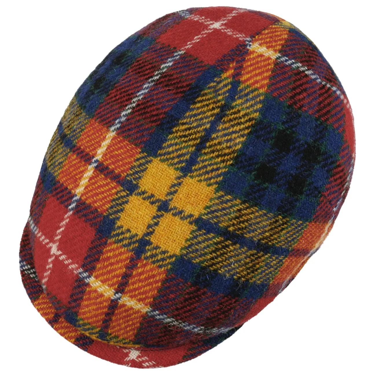 Capri Colour Harris Tweed Flat Cap by Lierys