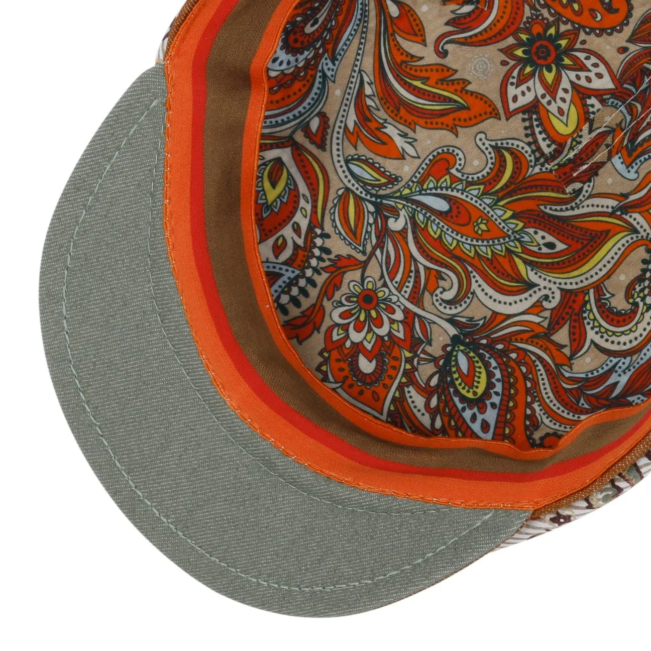 Daron Paisley Flat Cap by Lierys