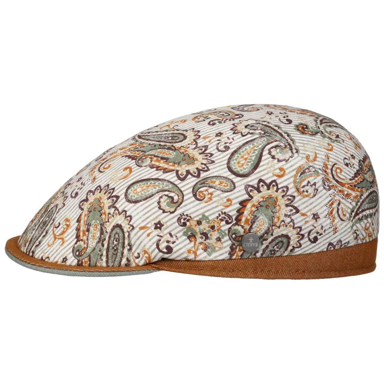 Daron Paisley Flat Cap by Lierys