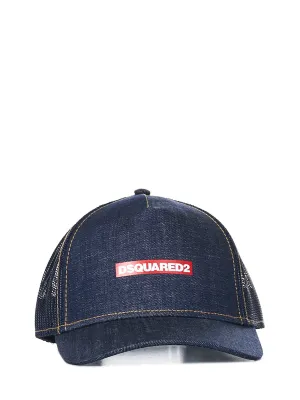 Dsquared2 Logo Printed Denim Cap