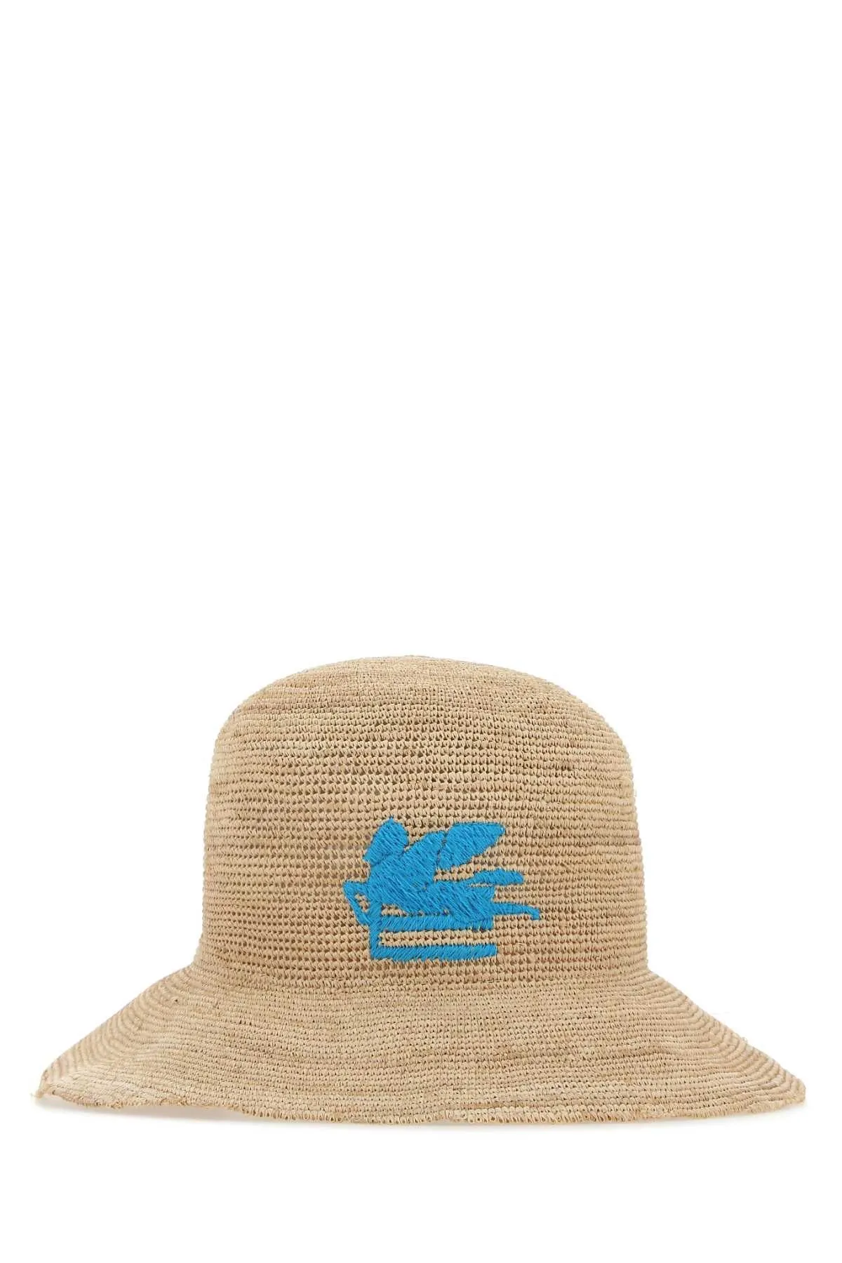 Etro Logo Embroidered Woven Sun Hat