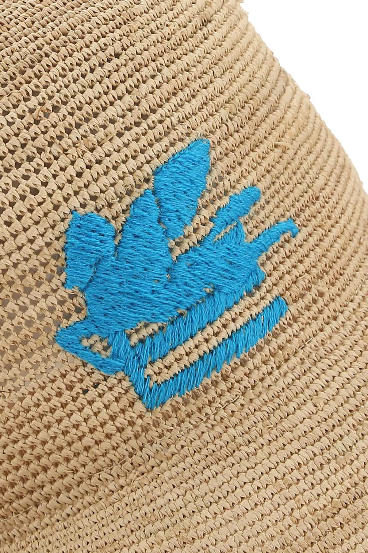 Etro Logo Embroidered Woven Sun Hat