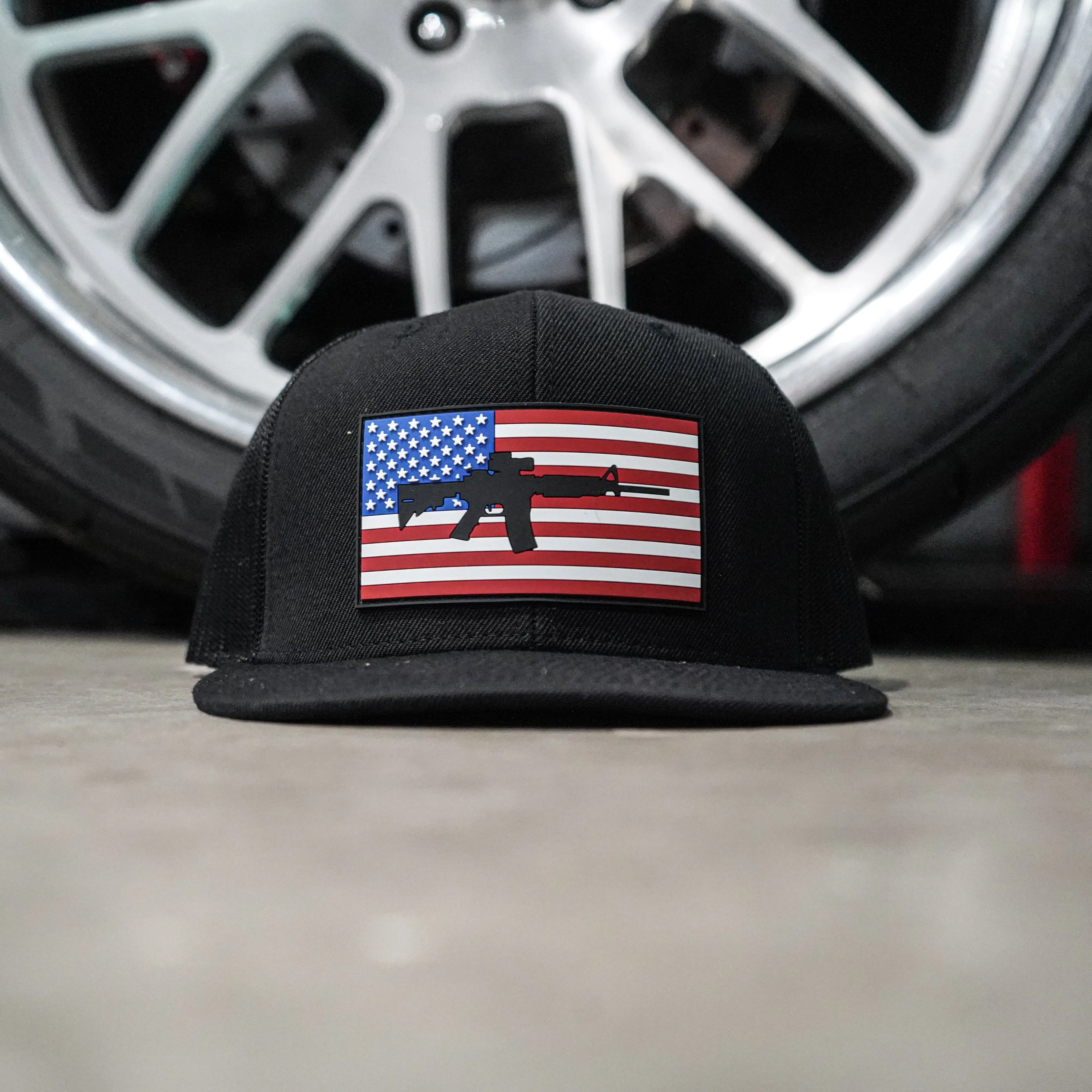 Freedom Rings Snapback, Black