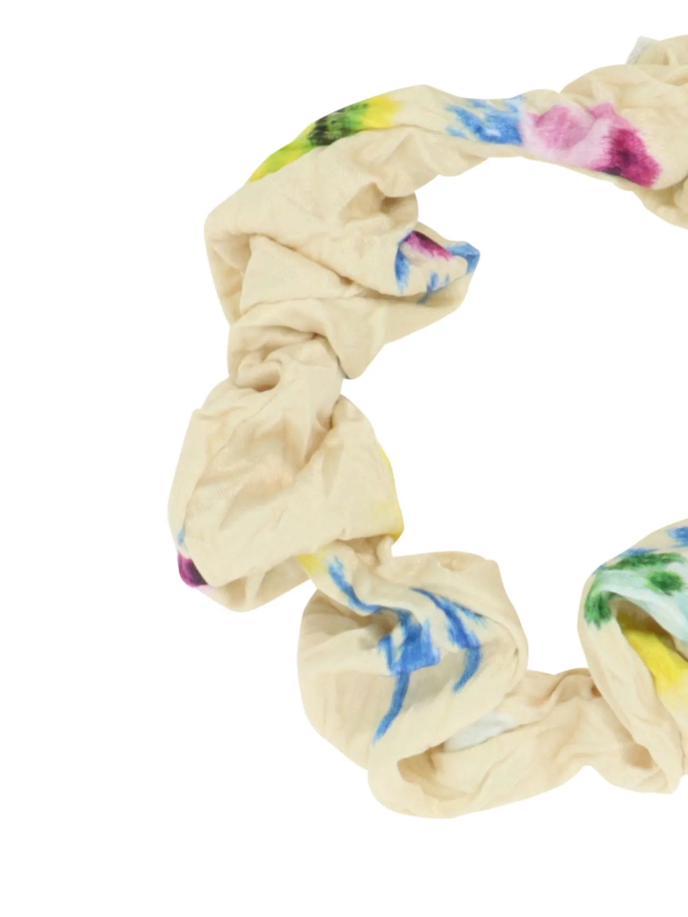 Ganni Printed Ruched Scrunchie