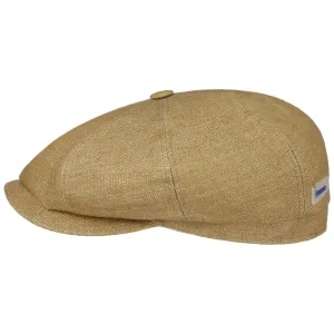 Hatteras Uni Sustainable Linen Flat Cap by Stetson