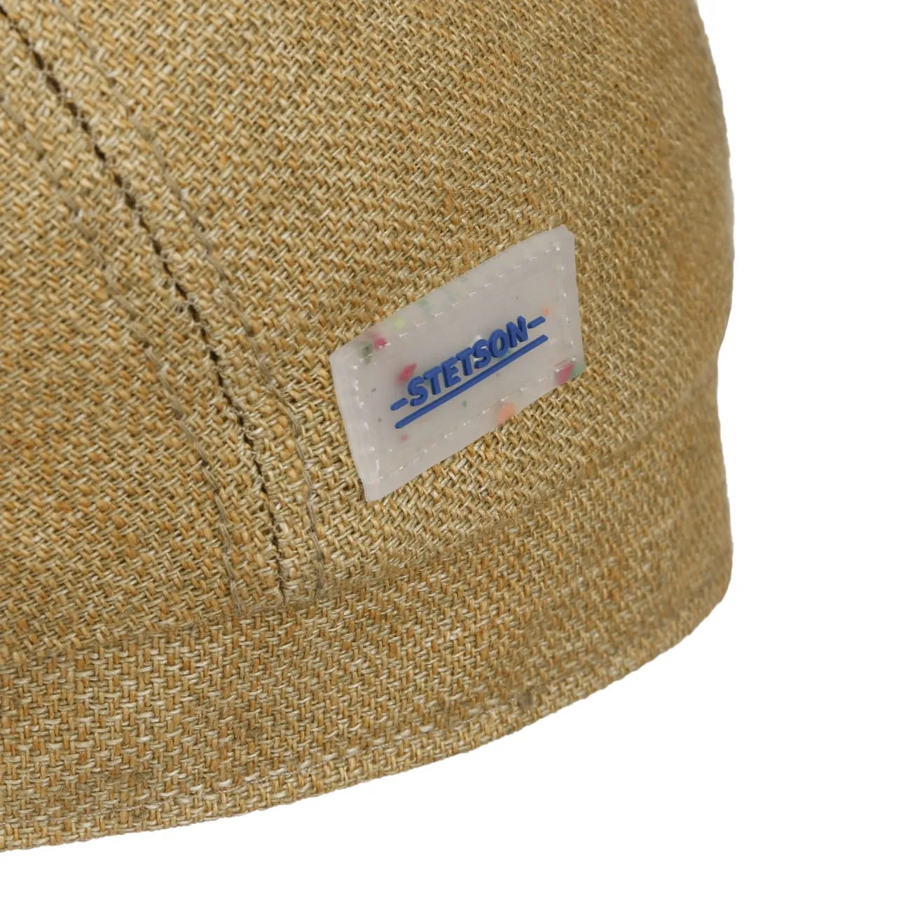 Hatteras Uni Sustainable Linen Flat Cap by Stetson