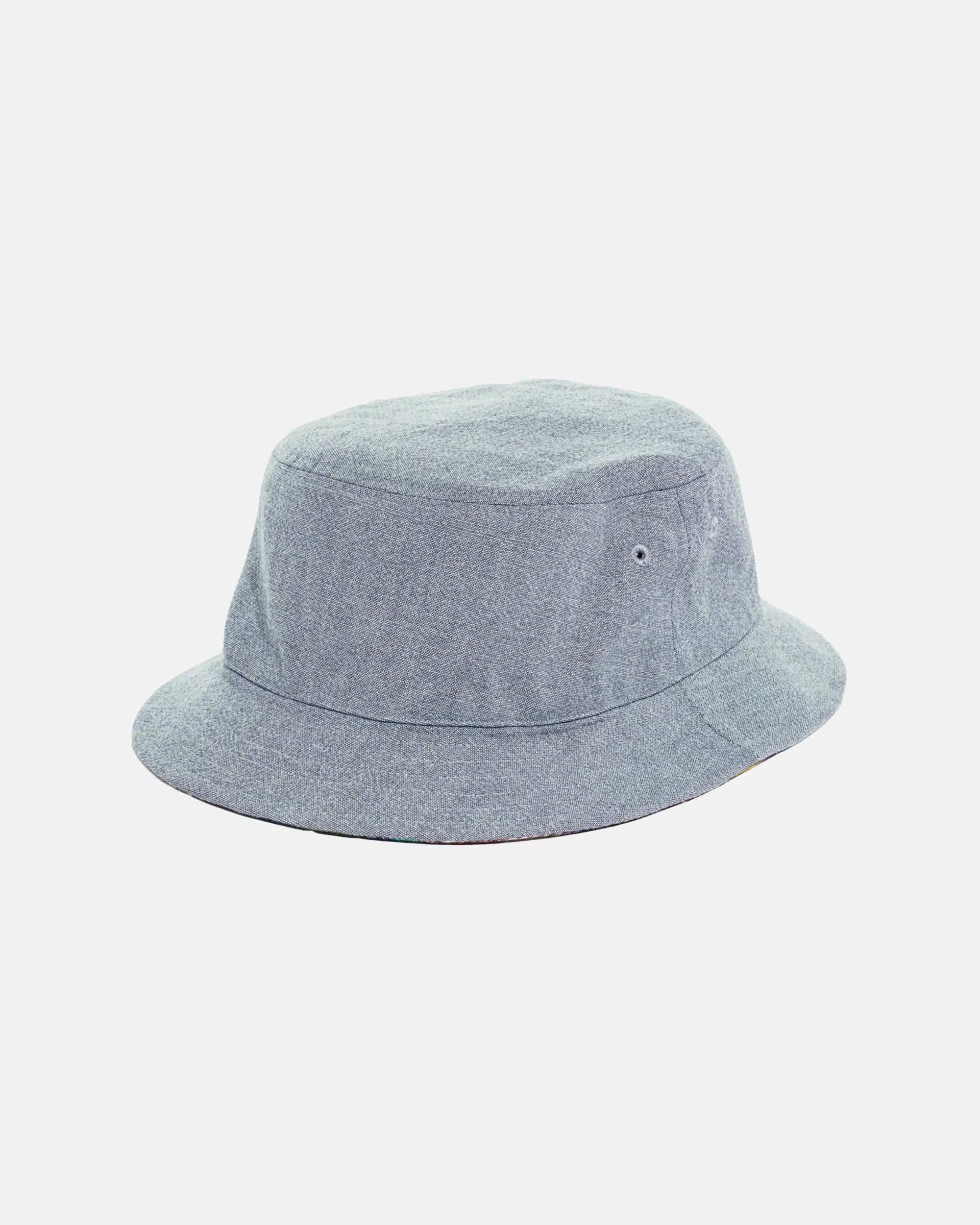 J. PRESS x QUAKER MARINE PATCHWORK MADRAS REVERSIBLE BUCKET HAT