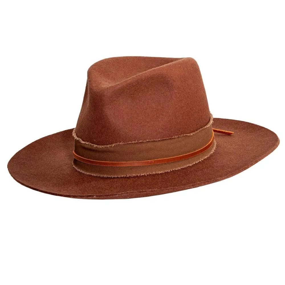 Jawa | Womens Wide Brim Felt Fedora Hat