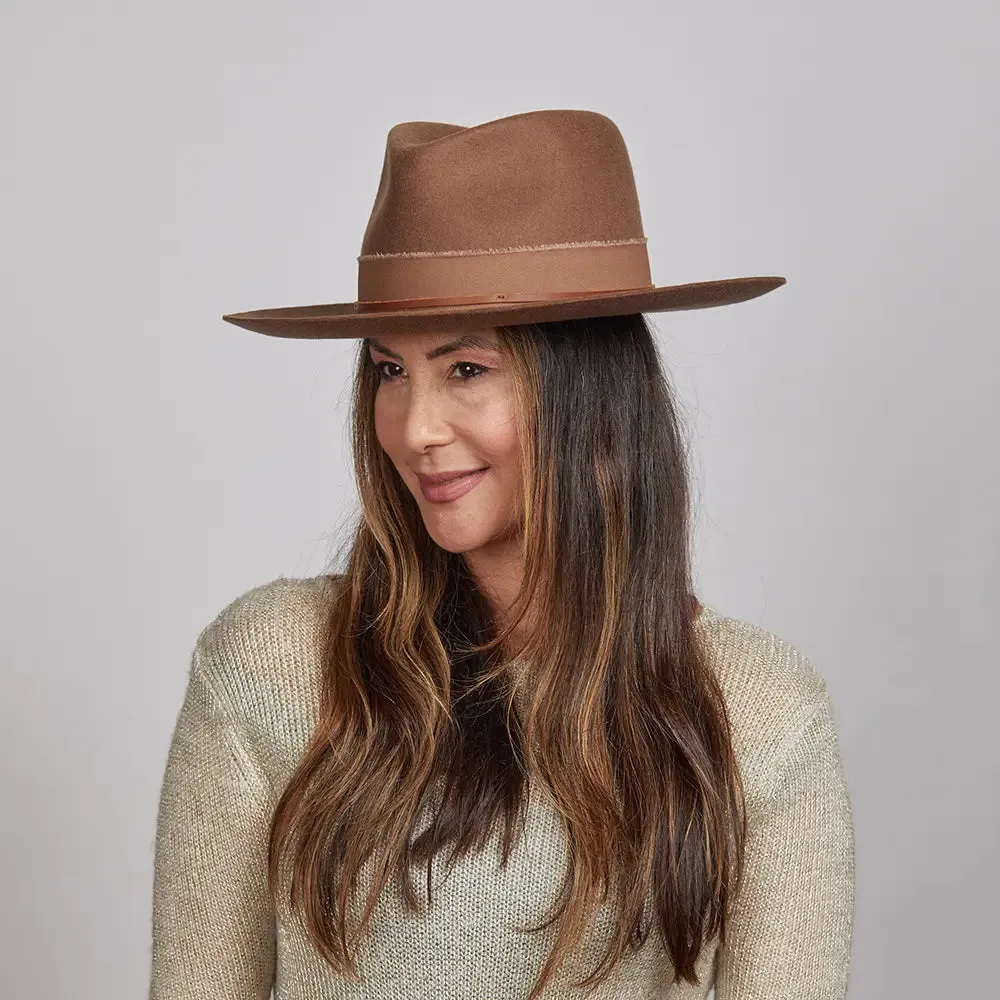 Jawa | Womens Wide Brim Felt Fedora Hat