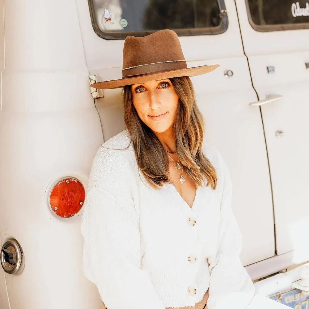 Jawa | Womens Wide Brim Felt Fedora Hat