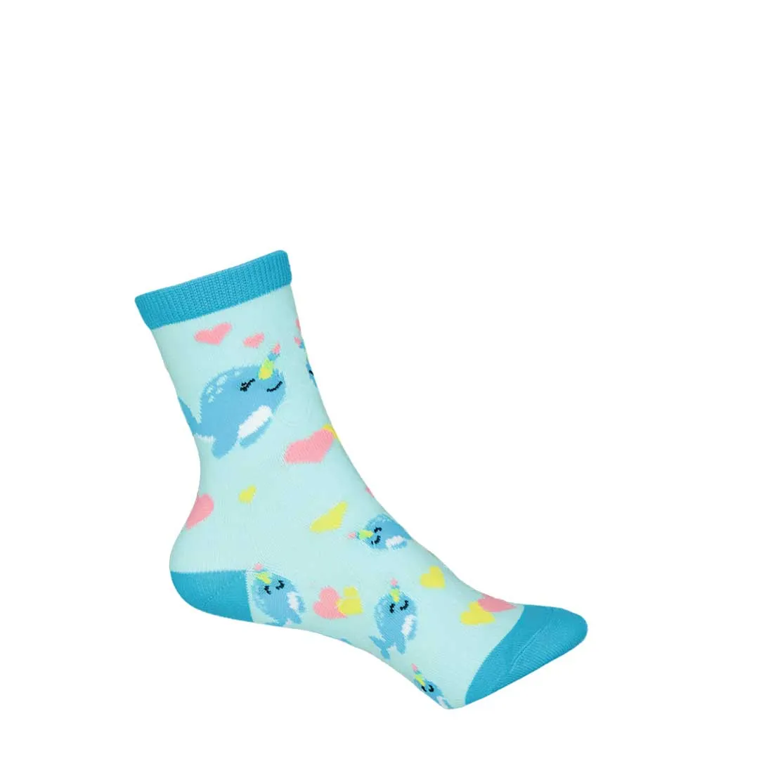 K.Bell - Girls' 8 Pack Mystical Crew Socks (KSGF23H003-08 GYAST)
