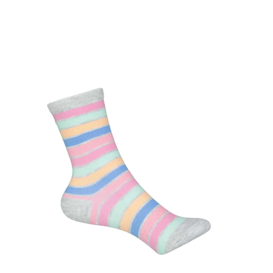 K.Bell - Girls' 8 Pack Mystical Crew Socks (KSGF23H003-08 GYAST)