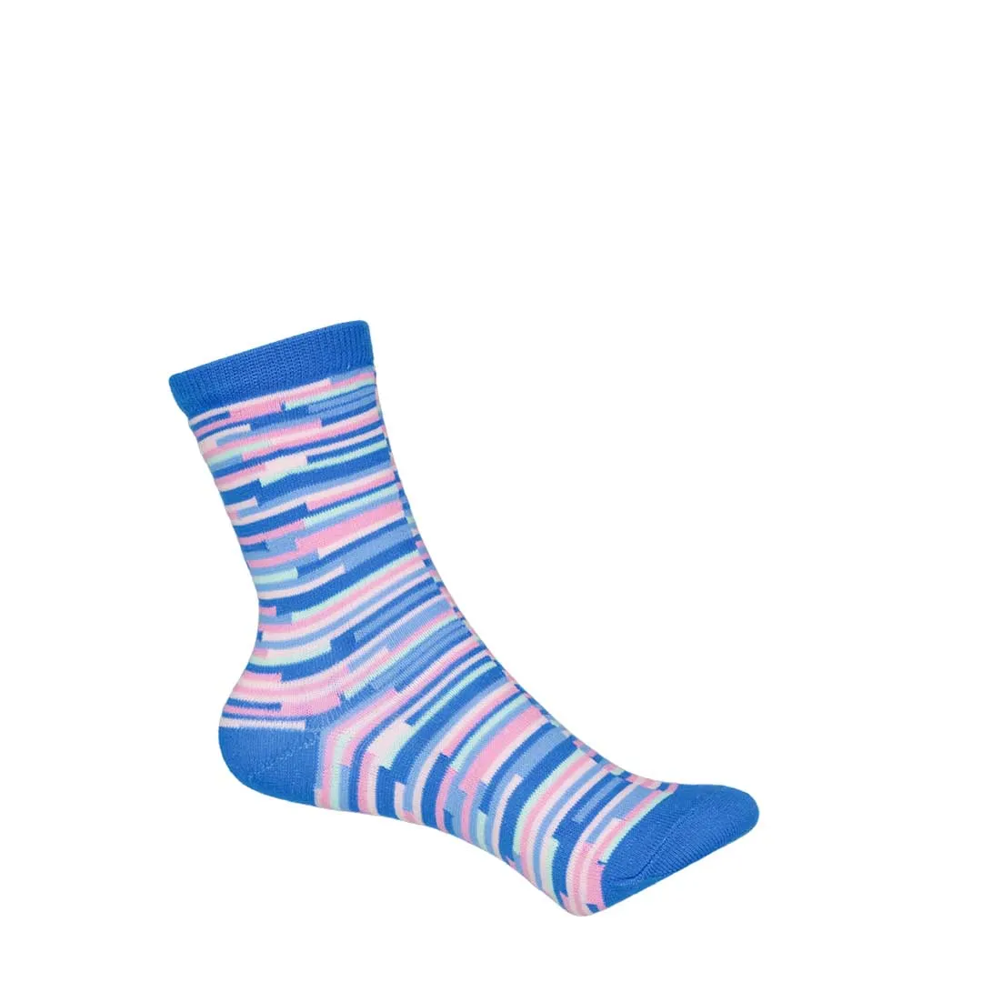 K.Bell - Girls' 8 Pack Mystical Crew Socks (KSGF23H003-08 GYAST)
