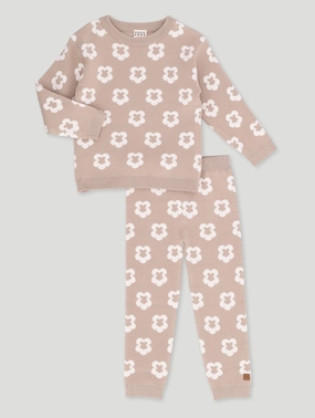 Keedo Girls Floral Knit Set
