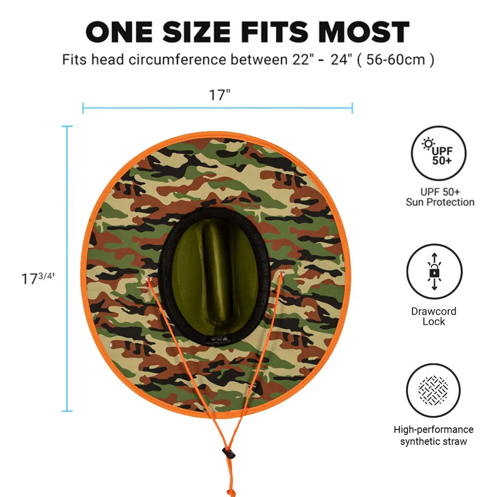 Keys Straw Hat | Basic Military Camo | Olive