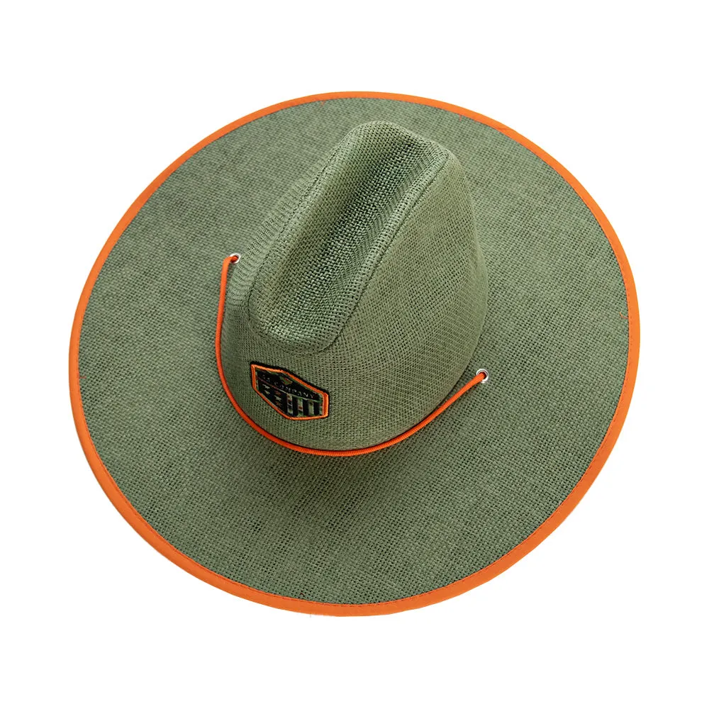 Keys Straw Hat | Basic Military Camo | Olive