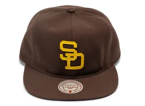 Mitchell & Ness MLB San Diego Padres Vintage Strapback Hat xld