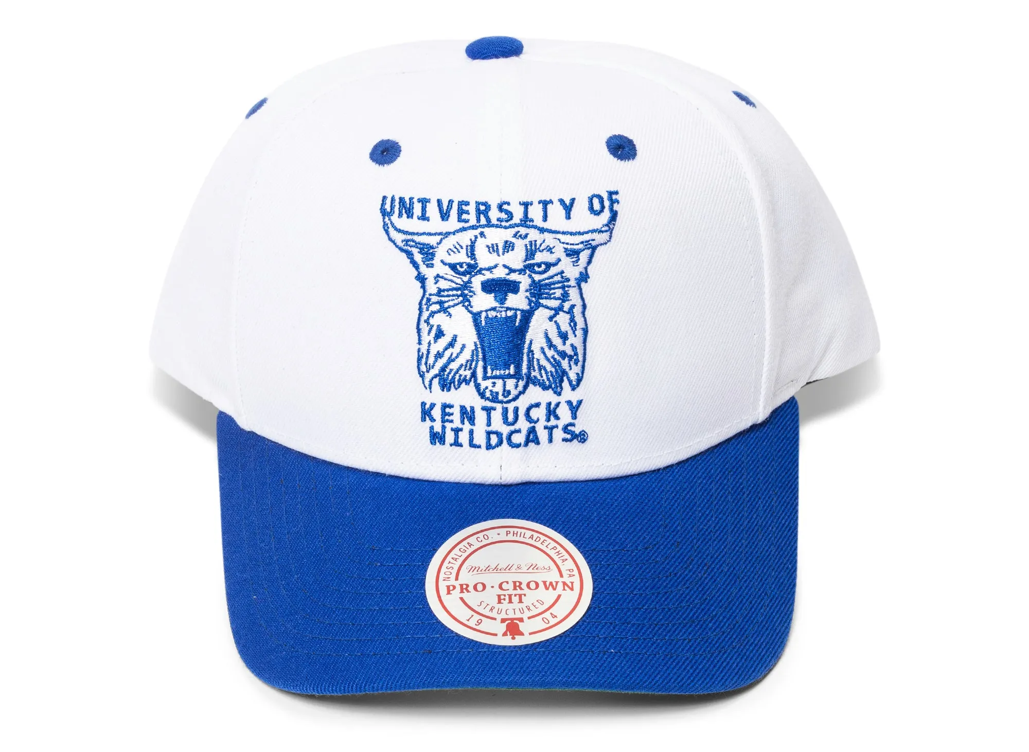 Mitchell & Ness NCAA Kentucky Wildcats Pro Crown Snapback Hat xld