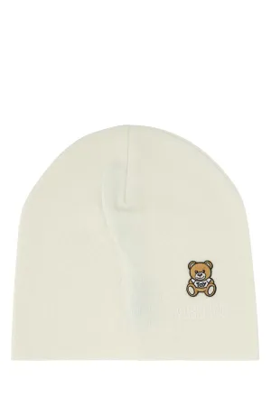 Moschino Logo Embroidered Knitted Beanie