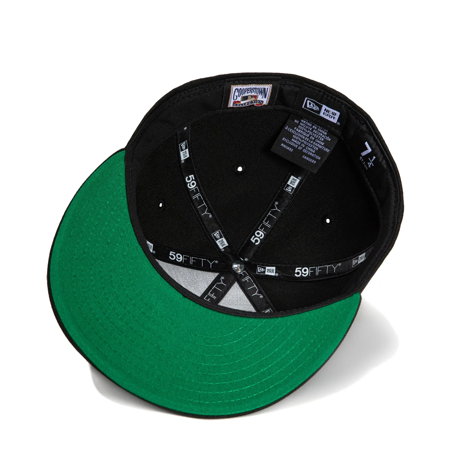 New Era 59Fifty Milwaukee Brewers Logo Patch Script Hat - Black
