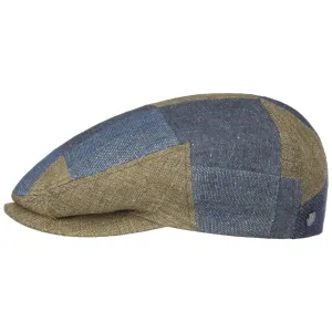 Patchwork Driver Flat Cap by Lierys