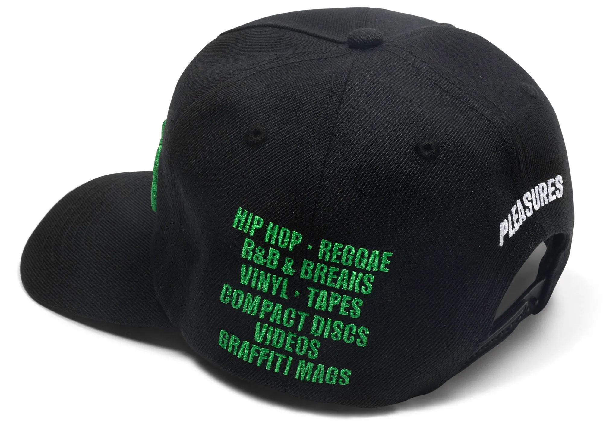 Pleasures Fat Beats Snapback in Black xld