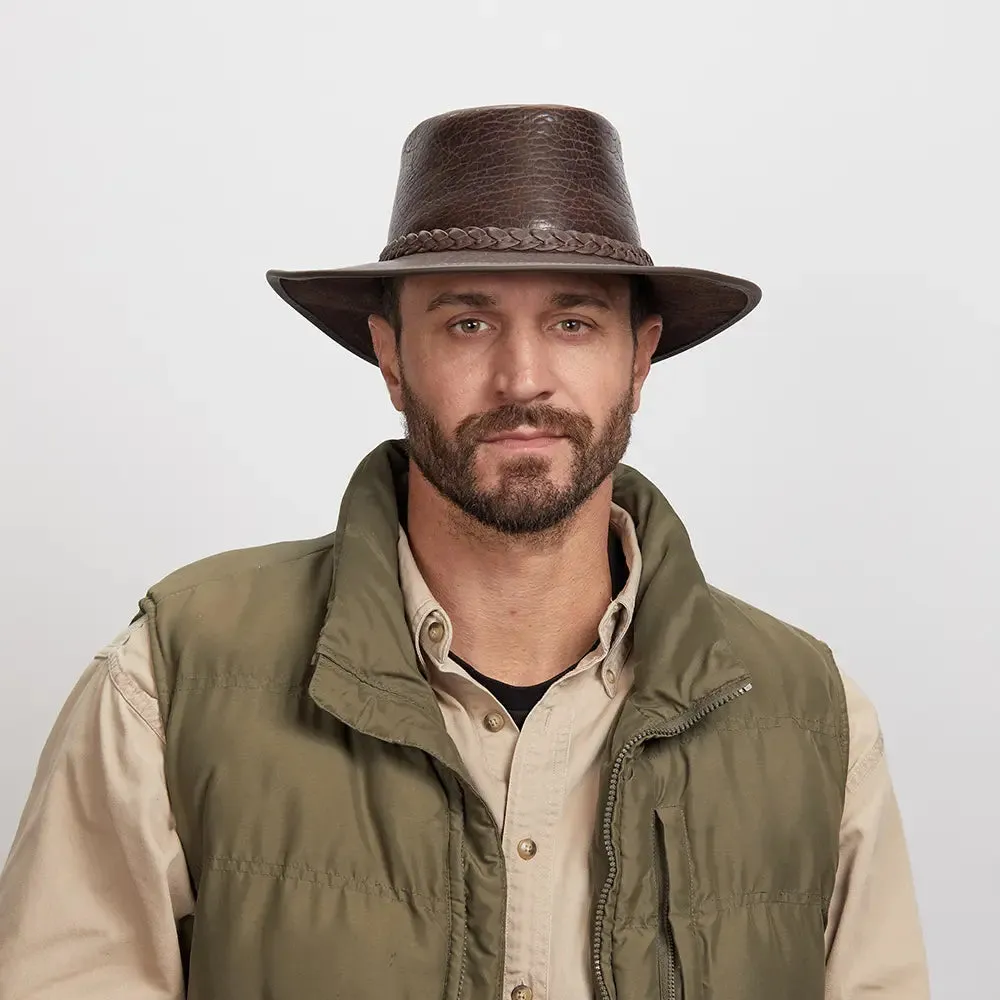 Roughneck | Mens Buffalo Leather Outback Hat