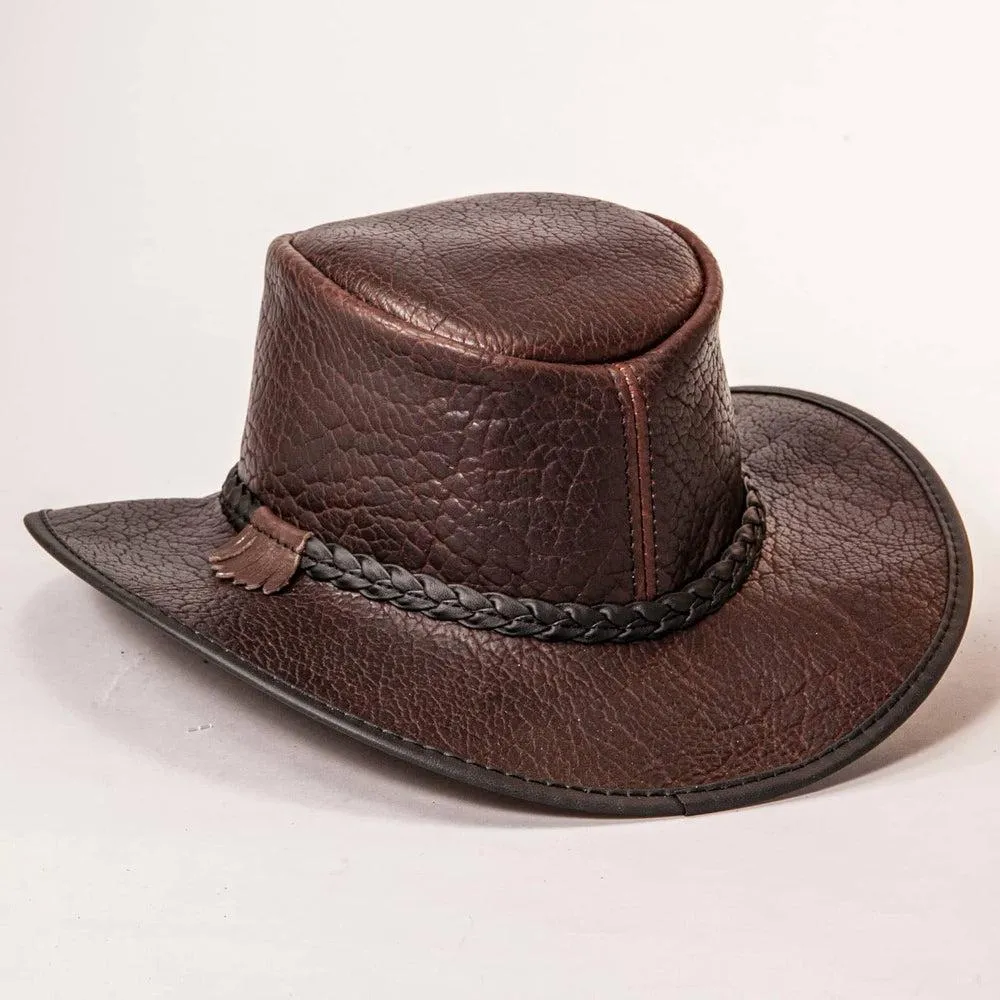 Roughneck | Womens Buffalo Leather Outback Hat