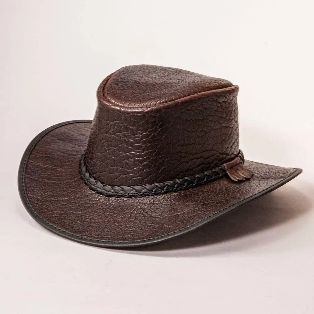 Roughneck | Womens Buffalo Leather Outback Hat