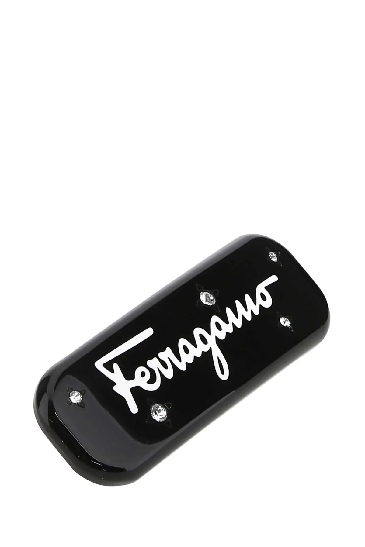 Salvatore Ferragamo Logo Printed Hair Clip