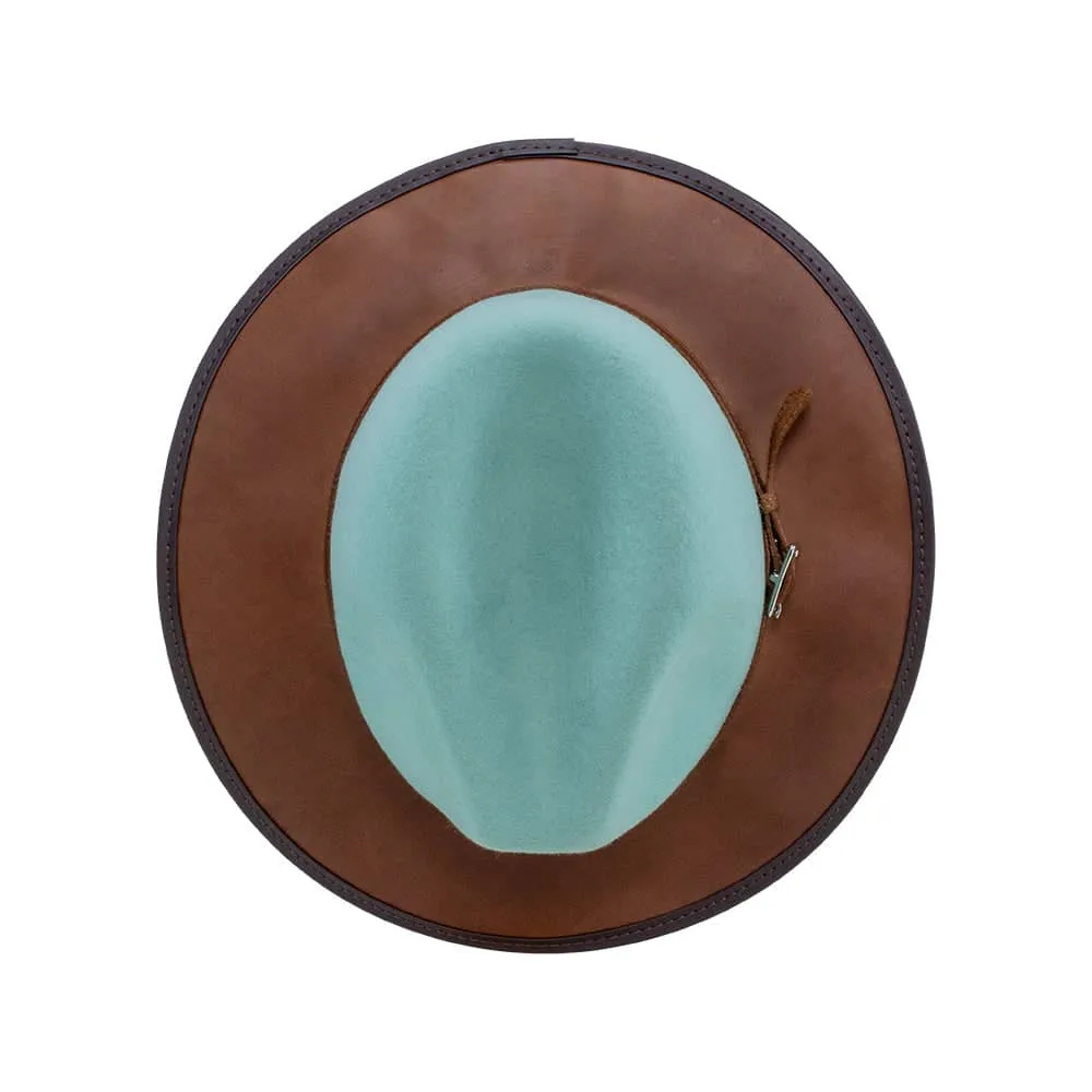 Summit | Womens Felt Leather Fedora Hat