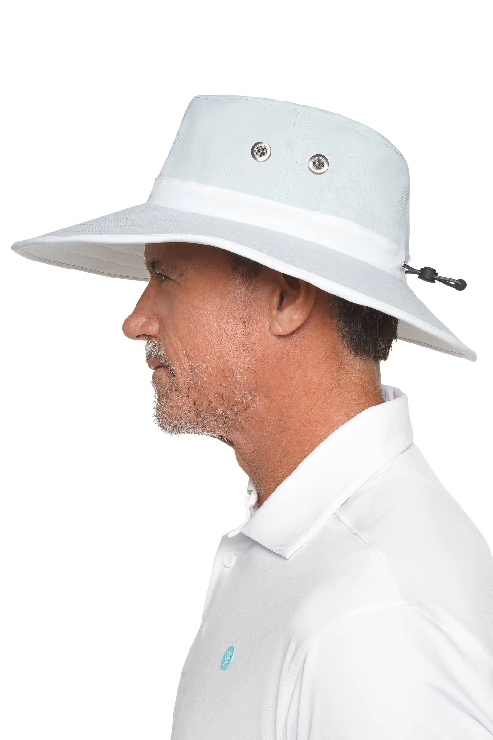 Unisex Matchplay Golf Hat | Silver/White