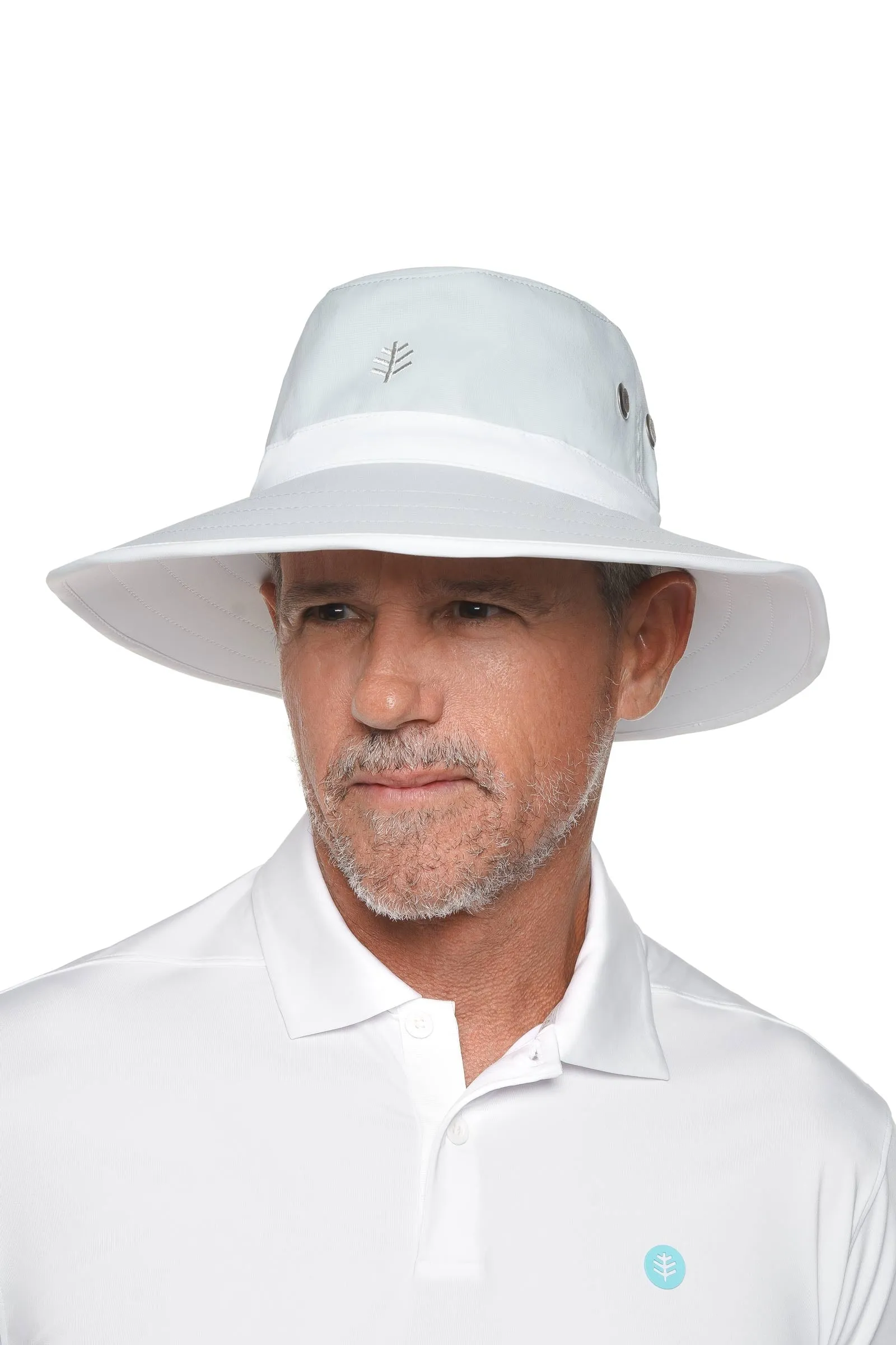 Unisex Matchplay Golf Hat | Silver/White