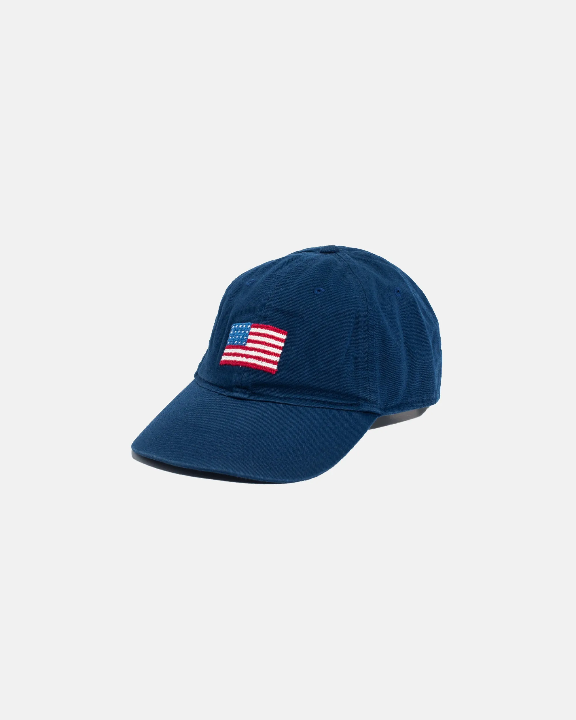 USA FLAG NEEDLEPOINT HAT