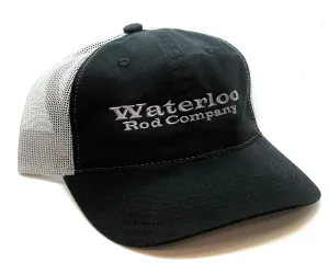 Waterloo Black and Charcoal Unstructured Cap - Charcoal Original Logo