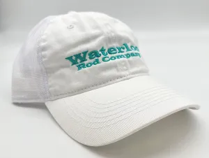 Waterloo White Unstructured Cap - Seafoam Waterloo Original Logo