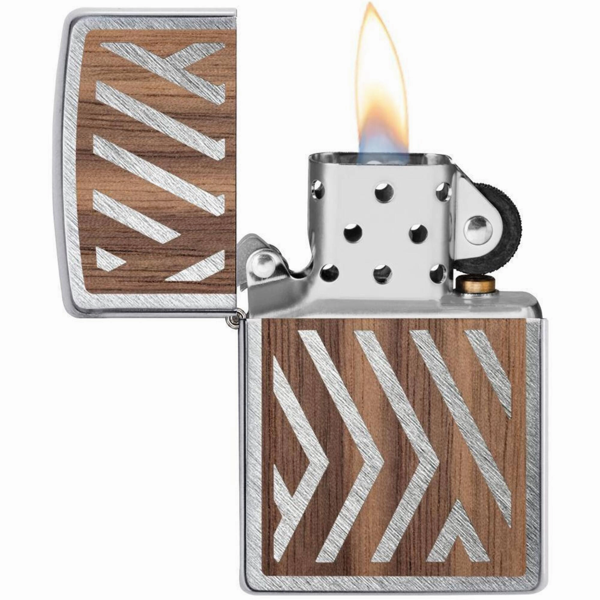 Zippo Windproof Lighter - Woodchuck USA Herringbone Sweep Metal Construction | 29902